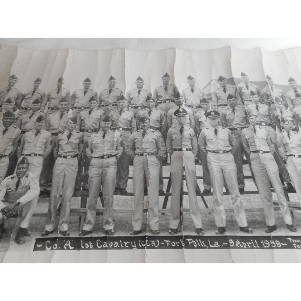 8″ x 25″ Panoramic Photo Co A 1st Cavalry 1959 - Picture 5 of 7